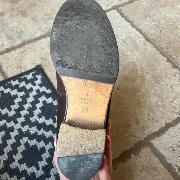 Gucci horsebit low ankle boots